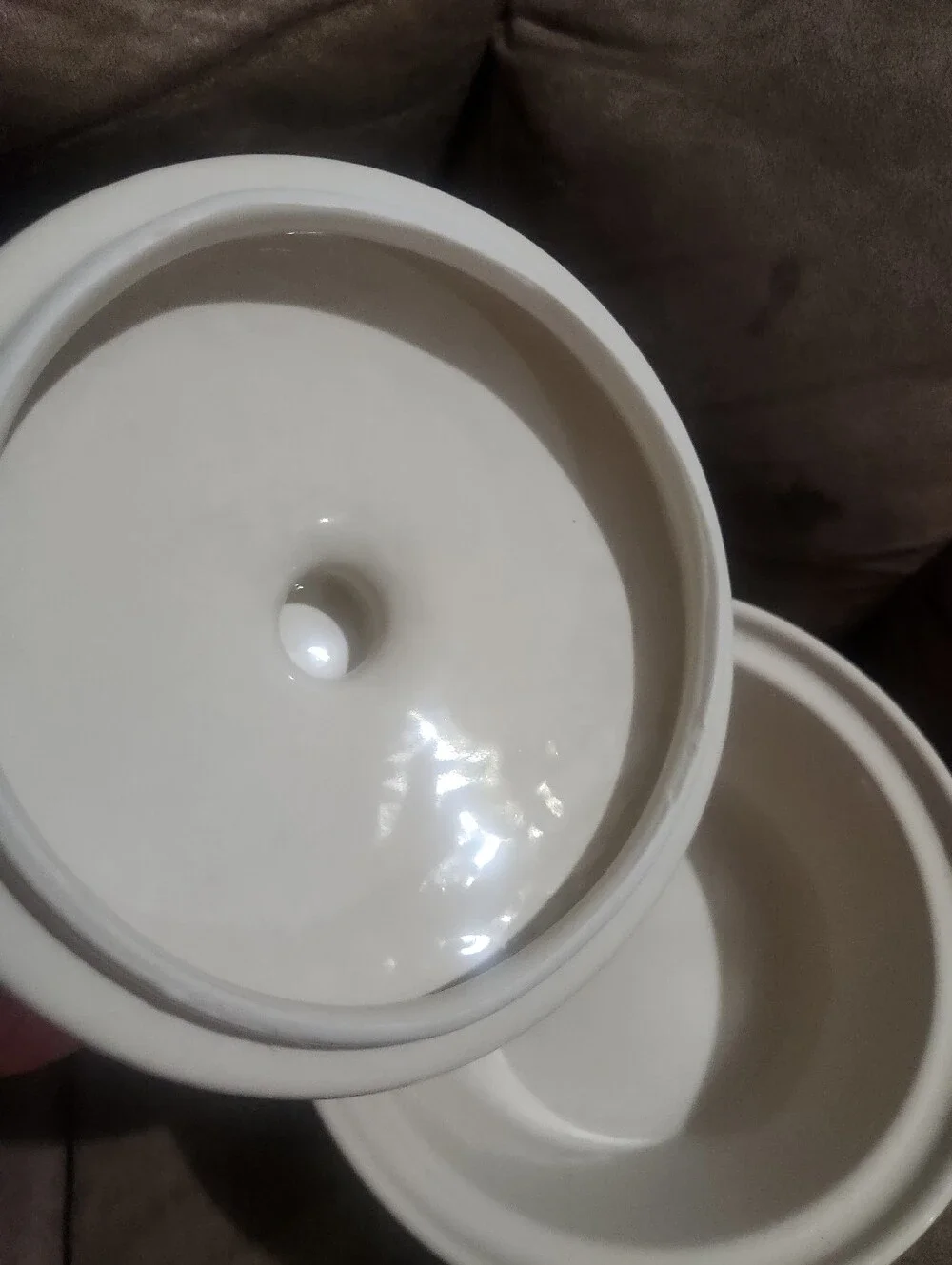 Longaberger Woven Traditions Butter Tub W/ Lid & Fabric & Plastic Liner Green